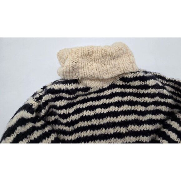 Juicy Couture Striped Wool & Mohair Turtleneck Sweater XL - Picture 1 of 7